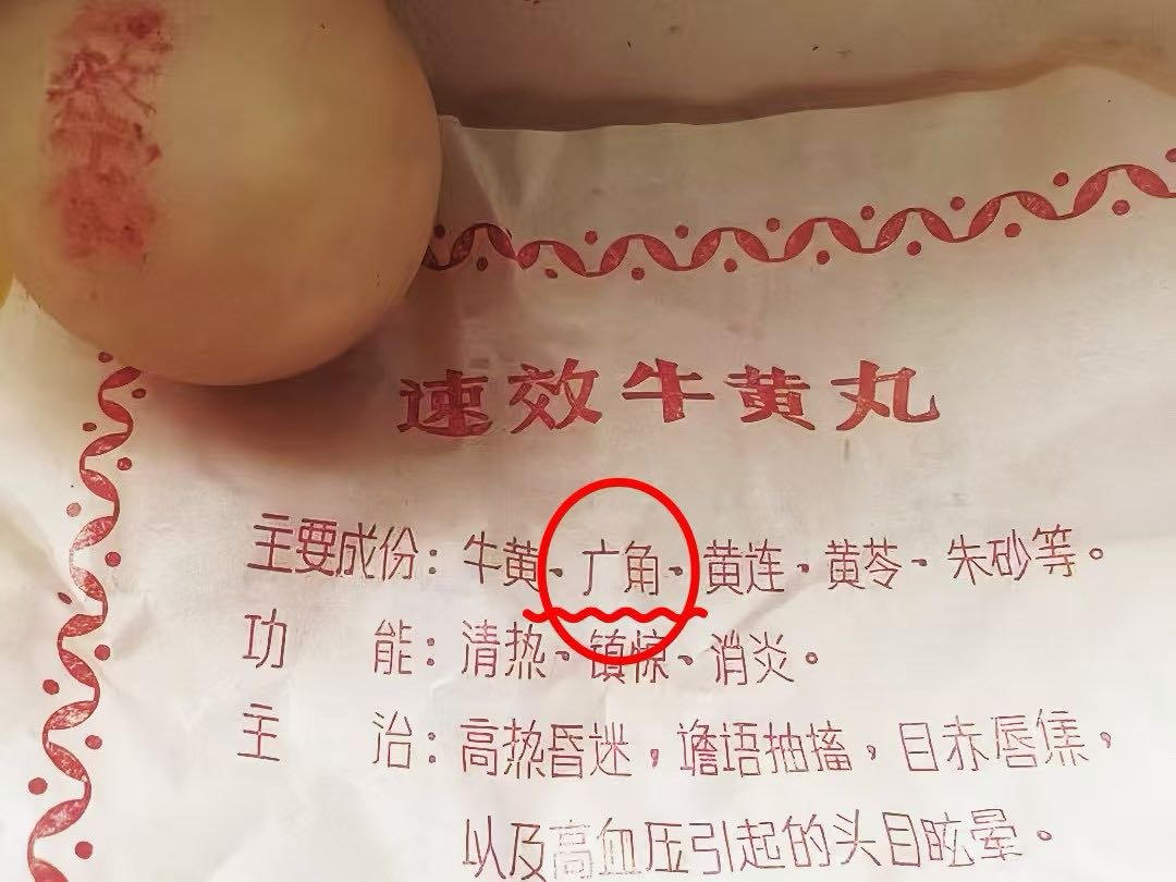 速效牛黄丸仿单